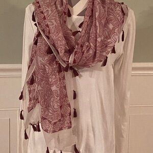 Paisley Scarf with Tassels